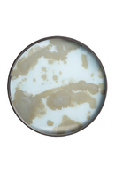 Bandeja de Vidrio Organic Redonda | Ethnicraft Mist Gold S | Oroa.es