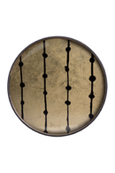 Bandeja de Vidrio Redonda Dorada S | Ethnicraft Gold Leaf Dots | Oroa.es