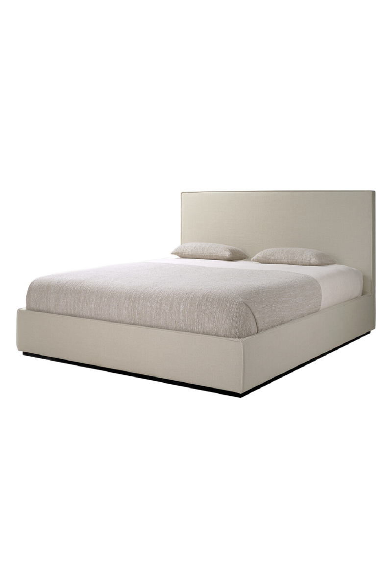 Cama con Cabecero de Lino Arena Sand | Ethnicraft Revive | Oroa.es