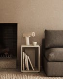 Mesita de Noche de Microcemento Blanco | Ethnicraft Elements | Oroa.es