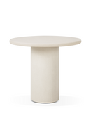 Mesa de Comedor Redonda de Microcement Blanco | Ethnicraft Elements | Oroa.es
