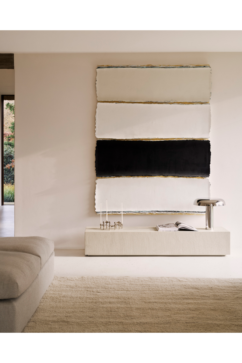 Estantería de Suelo de Cemento Blanco | Ethnicraft Elements | Oroa.es