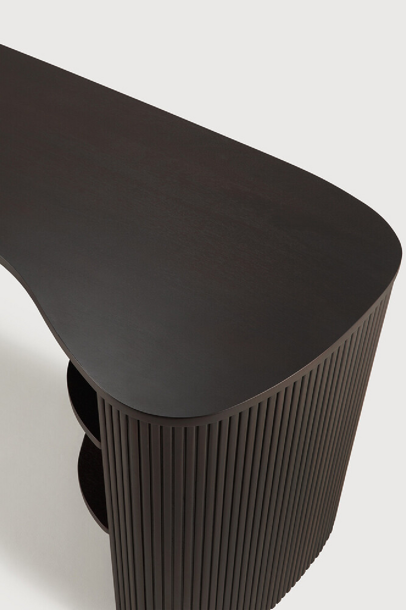 Escritorio de Caoba Marrón Oscuro | Ethnicraft Roller Max | Oroa.es