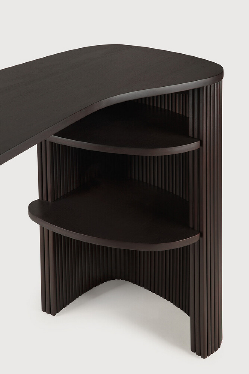 Escritorio de Caoba Marrón Oscuro | Ethnicraft Roller Max | Oroa.es