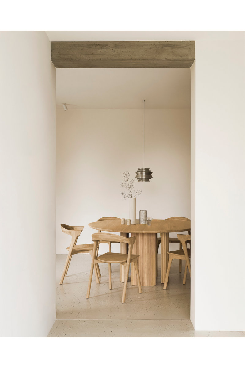 Mesa Redonda de Comedor de Caoba | Ethnicraft Roller Max | Oroa.es