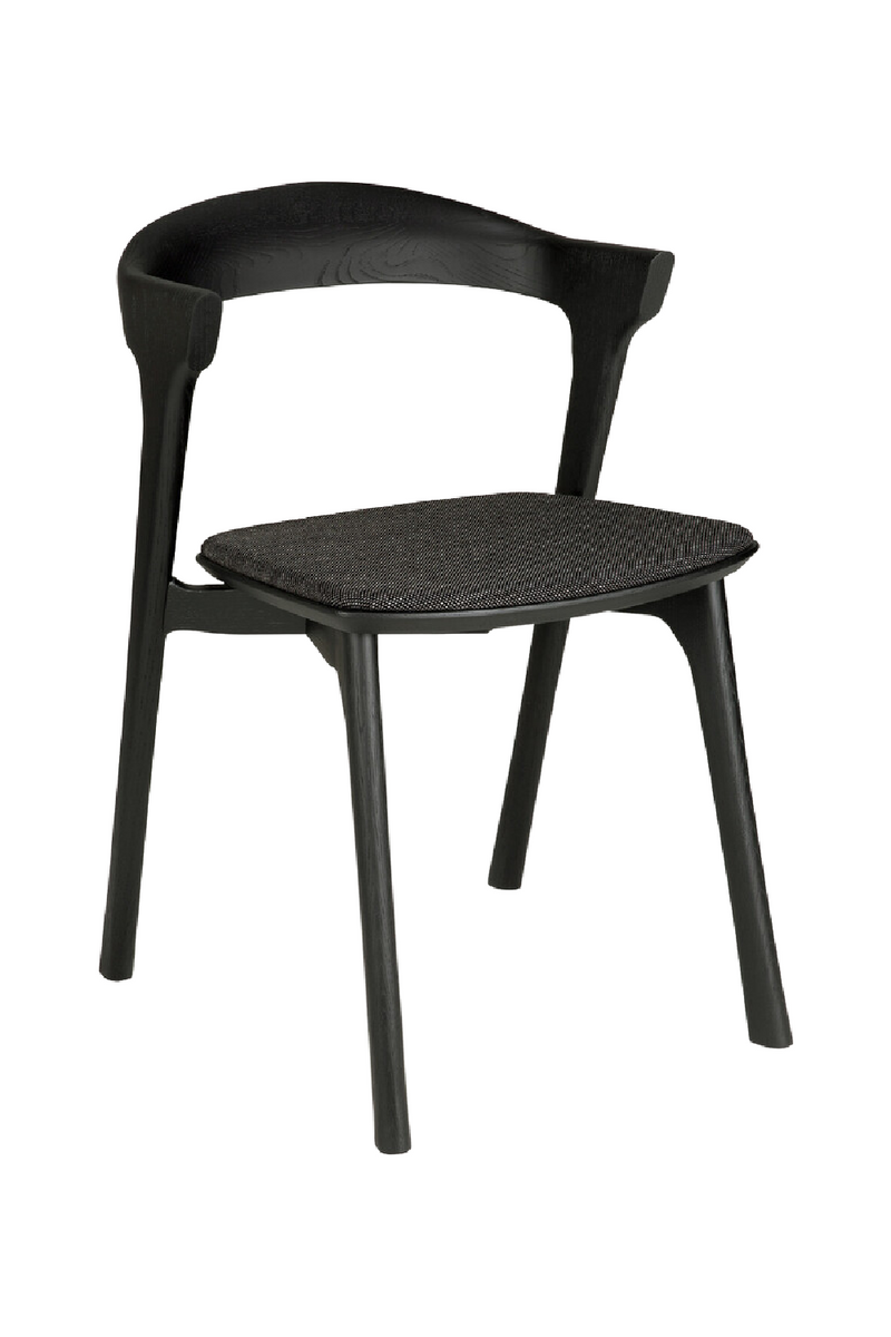 Silla de Comedor con Cojín Negro Suave | Ethnicraft Bok | Oroa.es