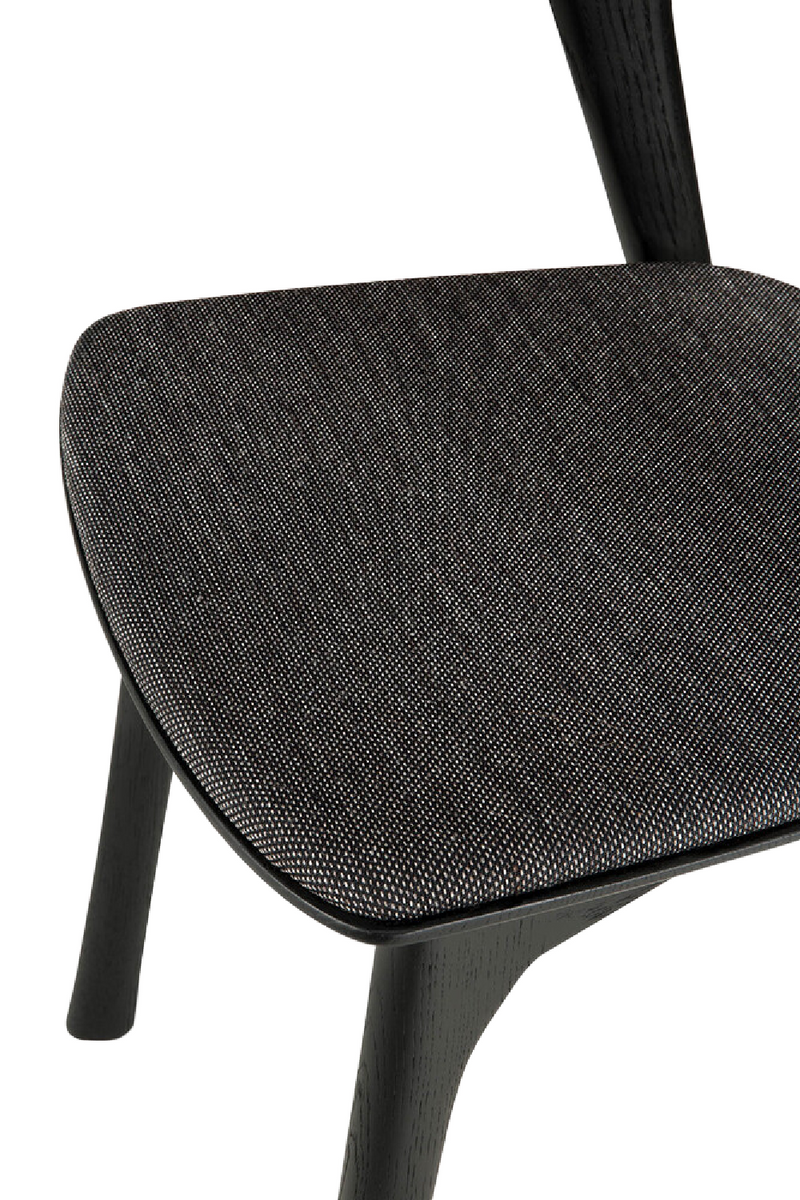 Silla de Comedor con Cojín Negro Suave | Ethnicraft Bok | Oroa.es