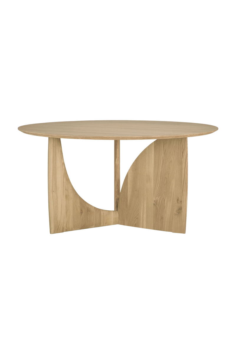 Mesa de Comedor Redonda de Roble | Ethnicraft Geometric | Oroa.es