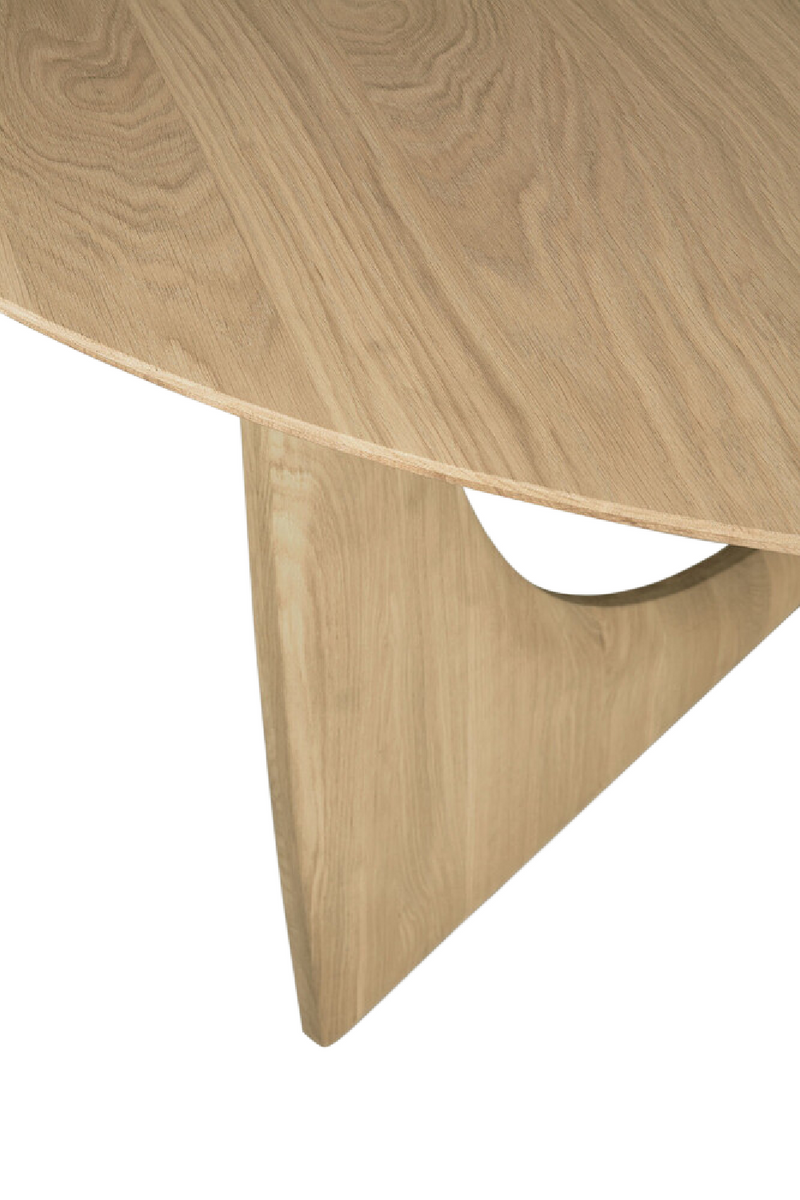 Mesa de Comedor Redonda de Roble | Ethnicraft Geometric | Oroa.es