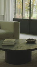 Mesa de Centro Metálica Ovalada | Ethnicraft Slice | Oroa.es