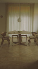 Mesa de Comedor con Pie de Roble | Ethnicraft Corto | Oroa.es