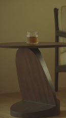 Mesa Auxiliar de Teca Maciza | Ethnicraft Oblic | Oroa.es