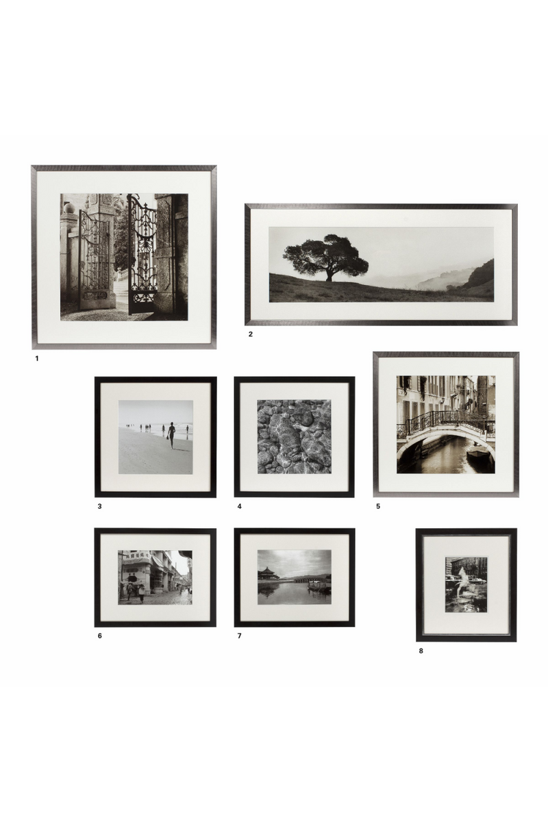 Fotografías en Blanco y Negro (set de 8) | Eichholtz Travelling | Oroa.es