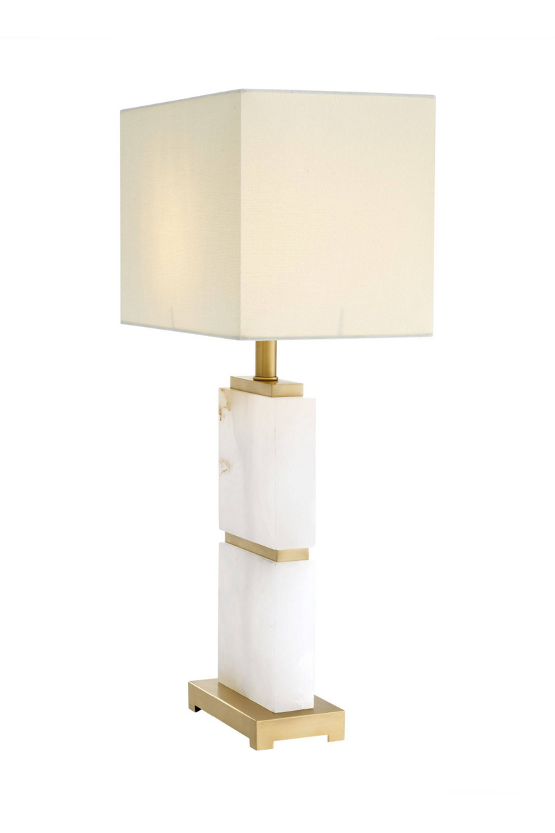 Lámpara de Mesa de Mármol Blanco y Alabastro | Eichholtz Robbins  | Oroa.es
