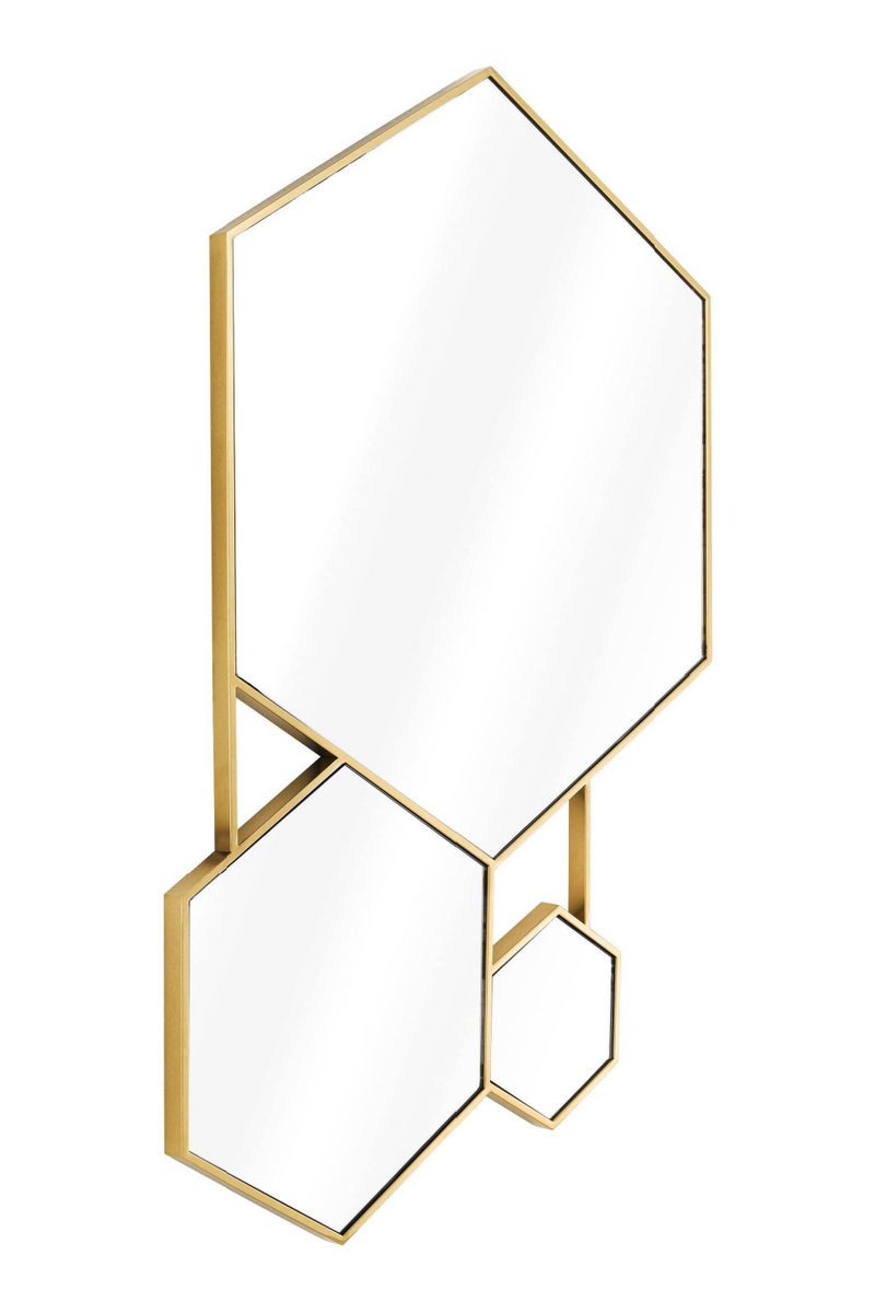 Espejo de Pared Hexágono Dorado | Eichholtz Hexa | Oroa.es