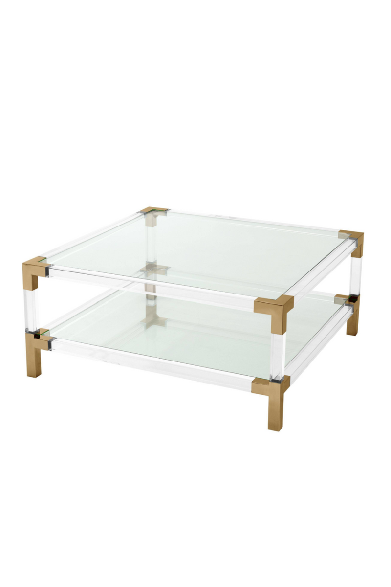 Mesa de Centro de Latón y Lucite | Eichholtz Royalton | OROA.es