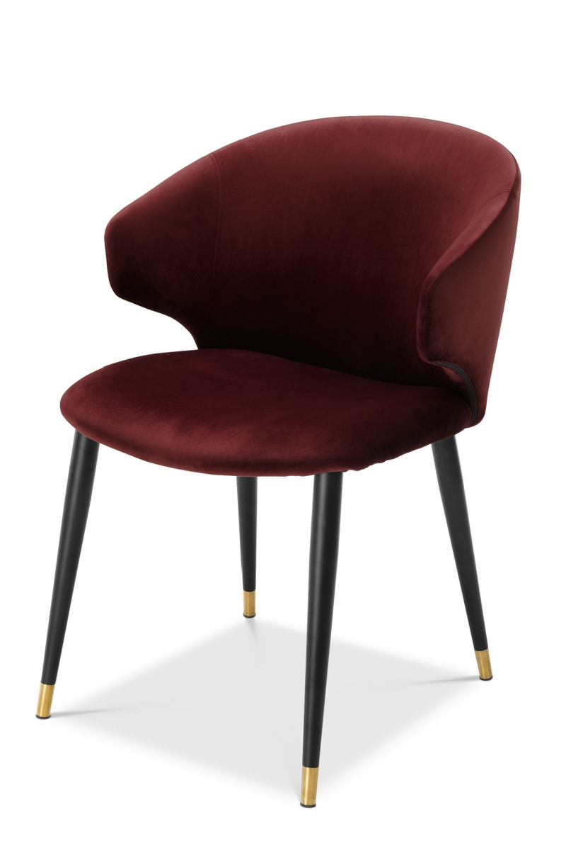 Silla de Comedor Terciopelo Rojo | Eichholtz Volante | OROA.es