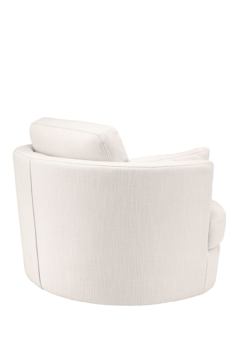 Silla Giratoria Beige Tapizada | Eichholtz Clarissa | OROA.es