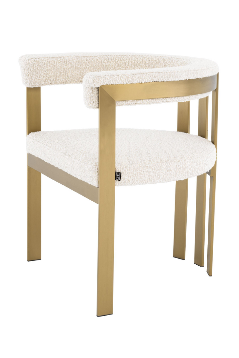 Silla De Comedor Blanca Bouclé| Eichholtz Clubhouse | OROA.es