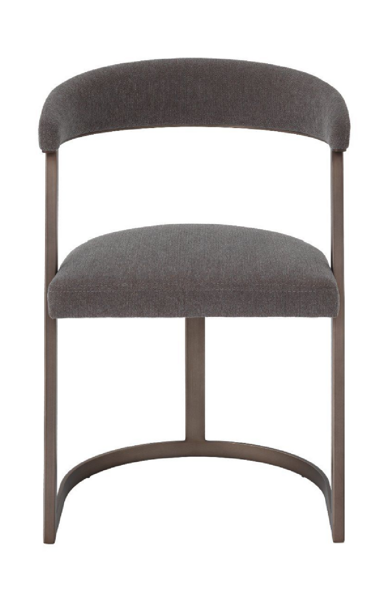 Silla de comedor con respaldo curvo bronce  | Eichholtz Dexter | OROA.es