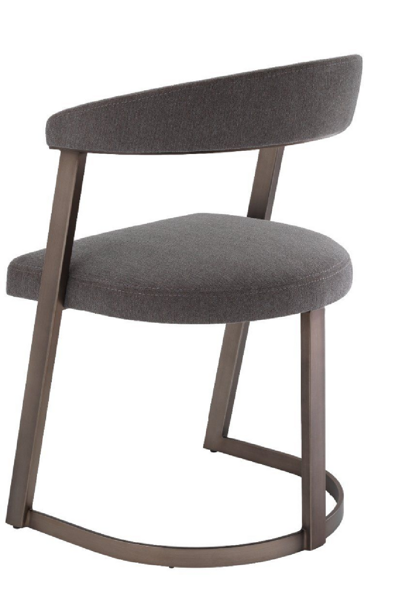 Silla de comedor con respaldo curvo bronce  | Eichholtz Dexter | OROA.es