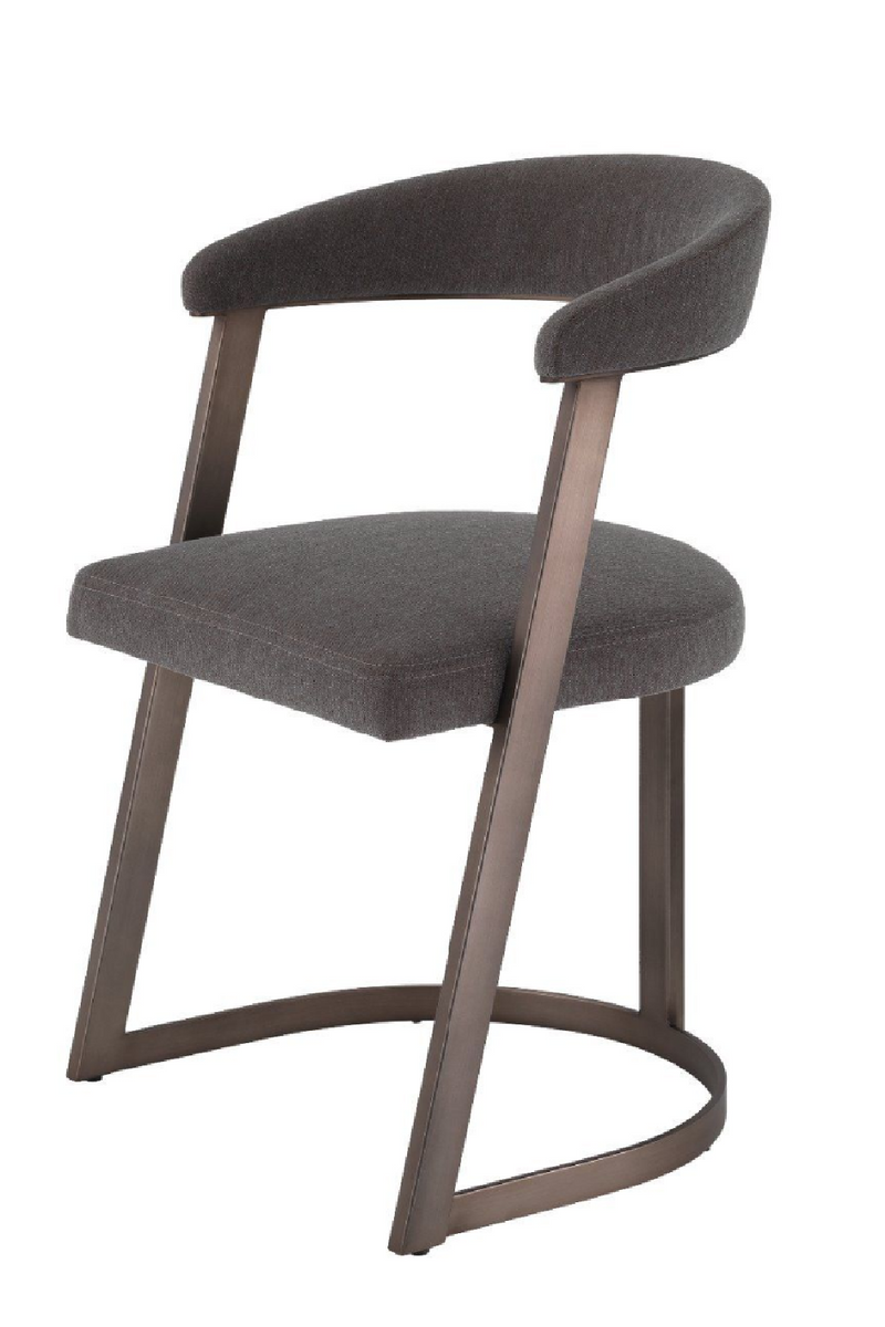 Silla de comedor con respaldo curvo bronce  | Eichholtz Dexter | OROA.es