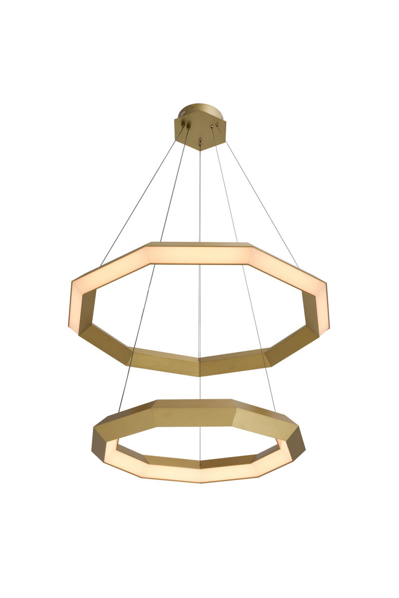 Lámpara poligonal Dorada S | Eichholtz Helvetia | OROA.es