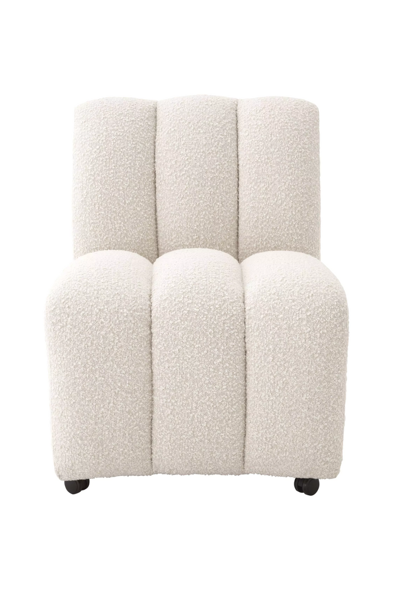 Silla de Comedor Bouclé Crema | Eichholtz Kelly | Oroa.es