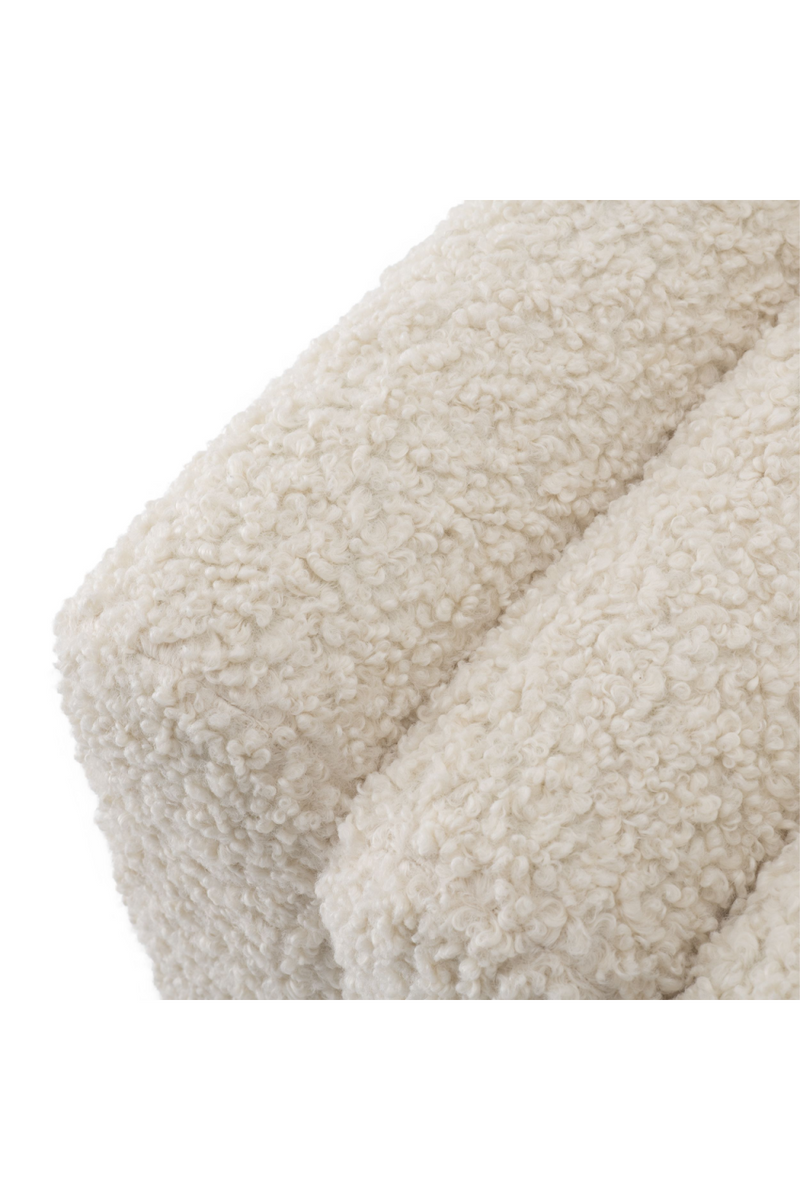 Puff Bouclé Crema | Eichholtz Bente | OROA.es