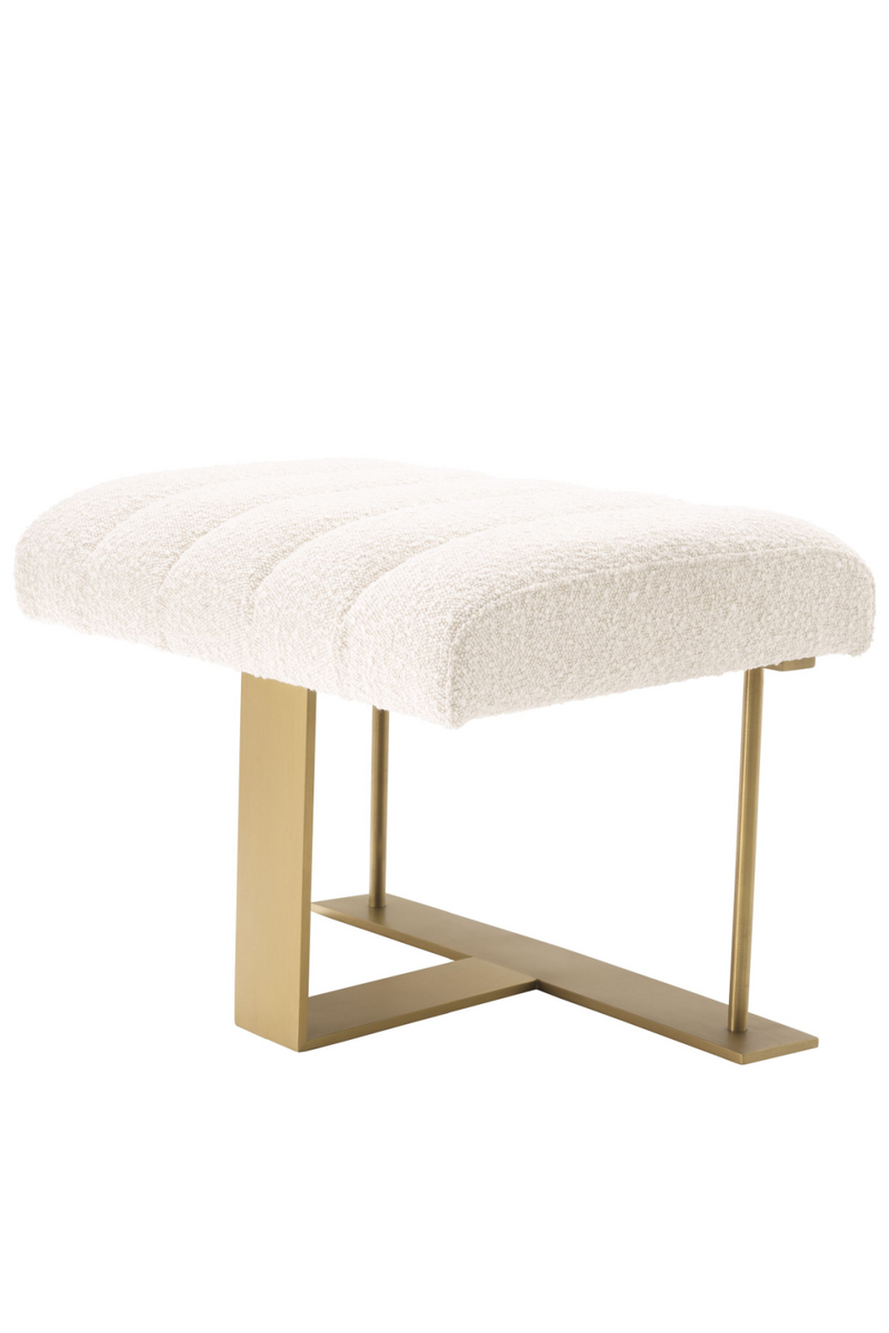 Puff Bouclé Crema | Eichholtz McGuire | OROA.es