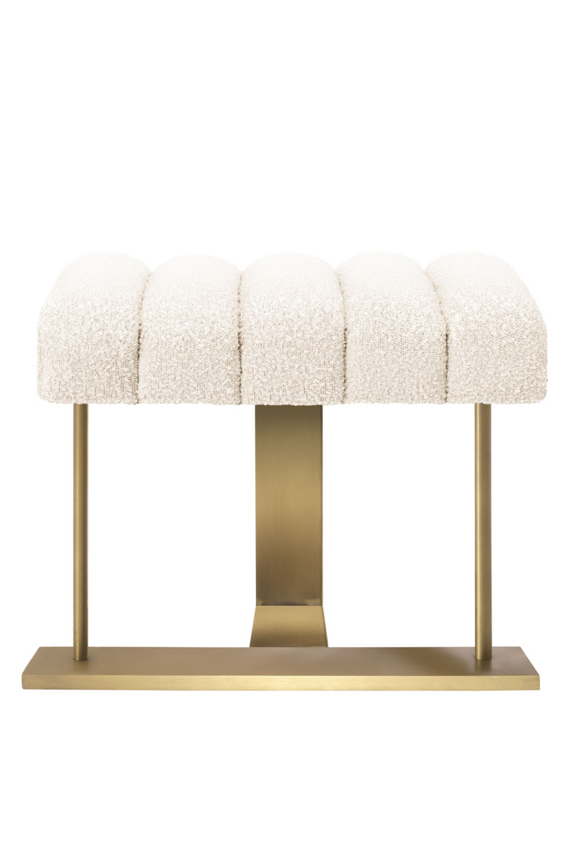 Puff Bouclé Crema | Eichholtz McGuire | OROA.es