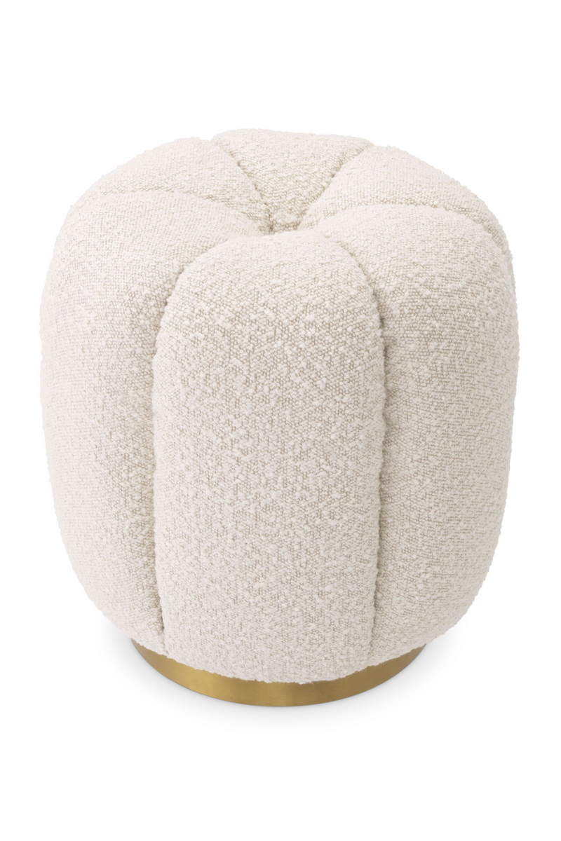 Puff Bouclé Crema | Eichholtz Orchanic | OROA.es