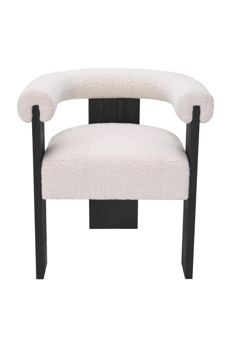 Silla de Comedor Bouclé Crema | Eichholtz Percy | Oroa.es