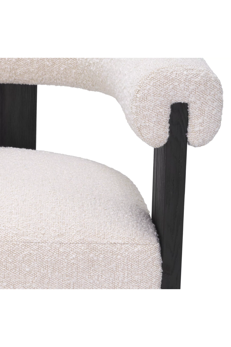 Silla de Comedor Bouclé Crema | Eichholtz Percy | Oroa.es