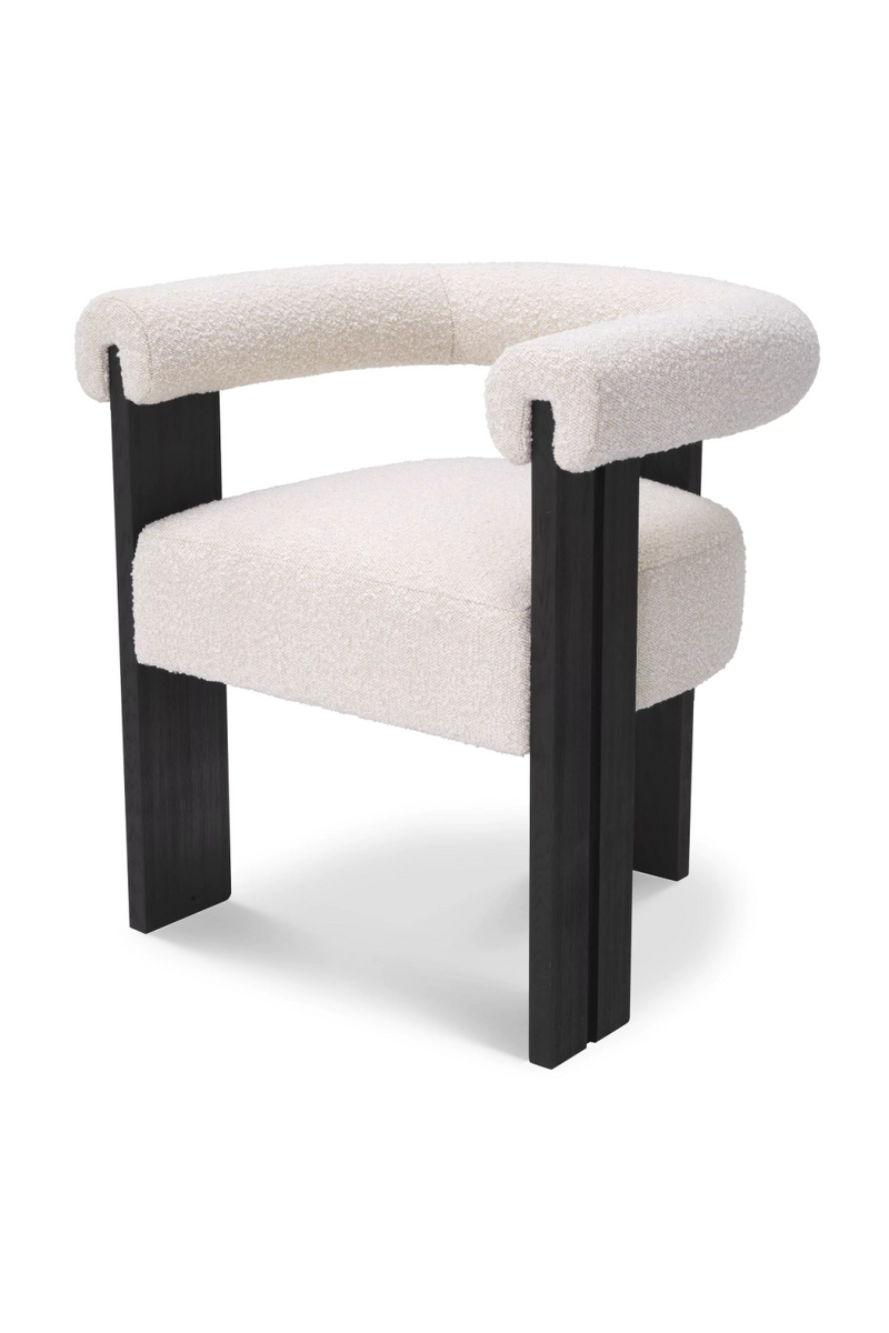 Silla de Comedor Bouclé Crema | Eichholtz Percy | Oroa.es