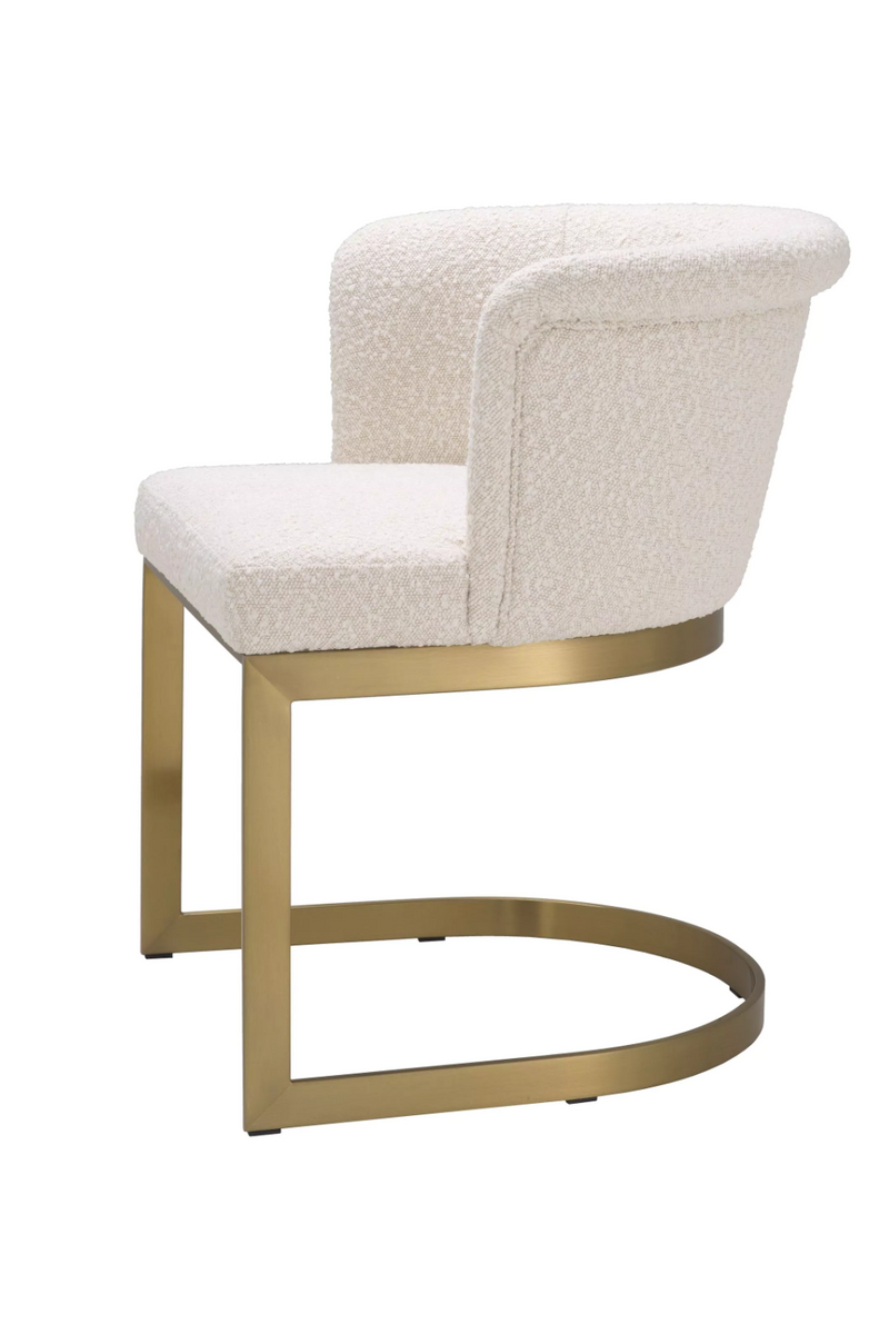 Silla de Comedor Bouclé Crema | Eichholtz Bofinger | Oroa.es