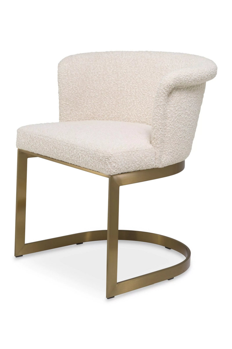 Silla de Comedor Bouclé Crema | Eichholtz Bofinger | Oroa.es