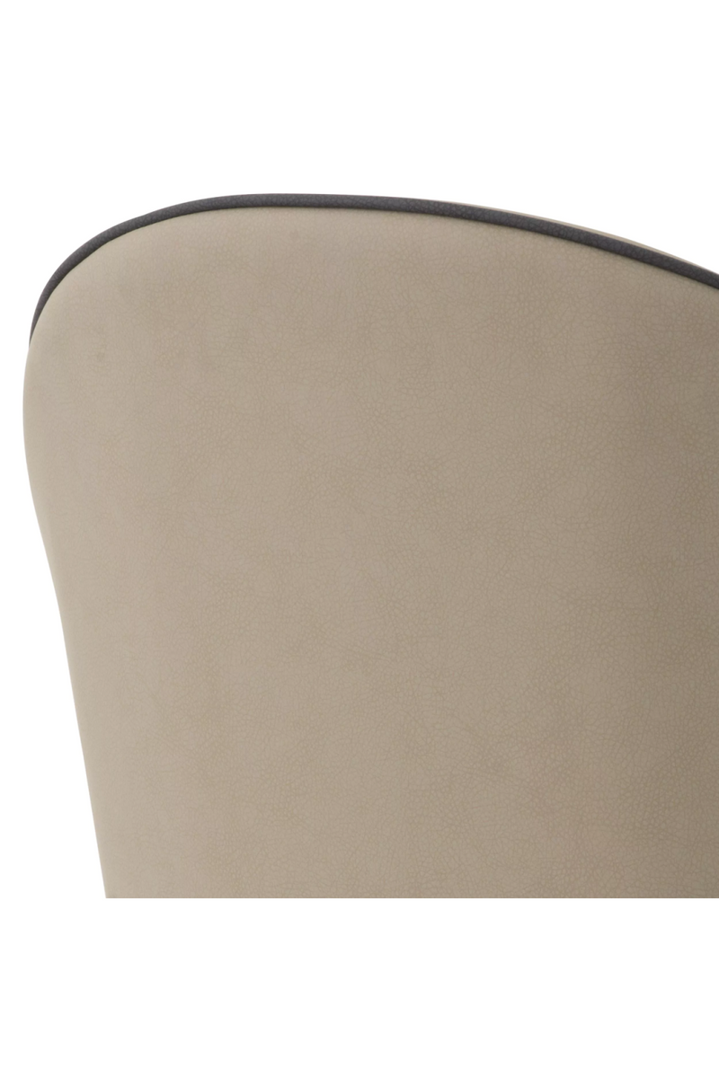 Silla de Comedor en Piel Sintética Beige (Set de 2) | Eichholtz Cooper | Oroa.es