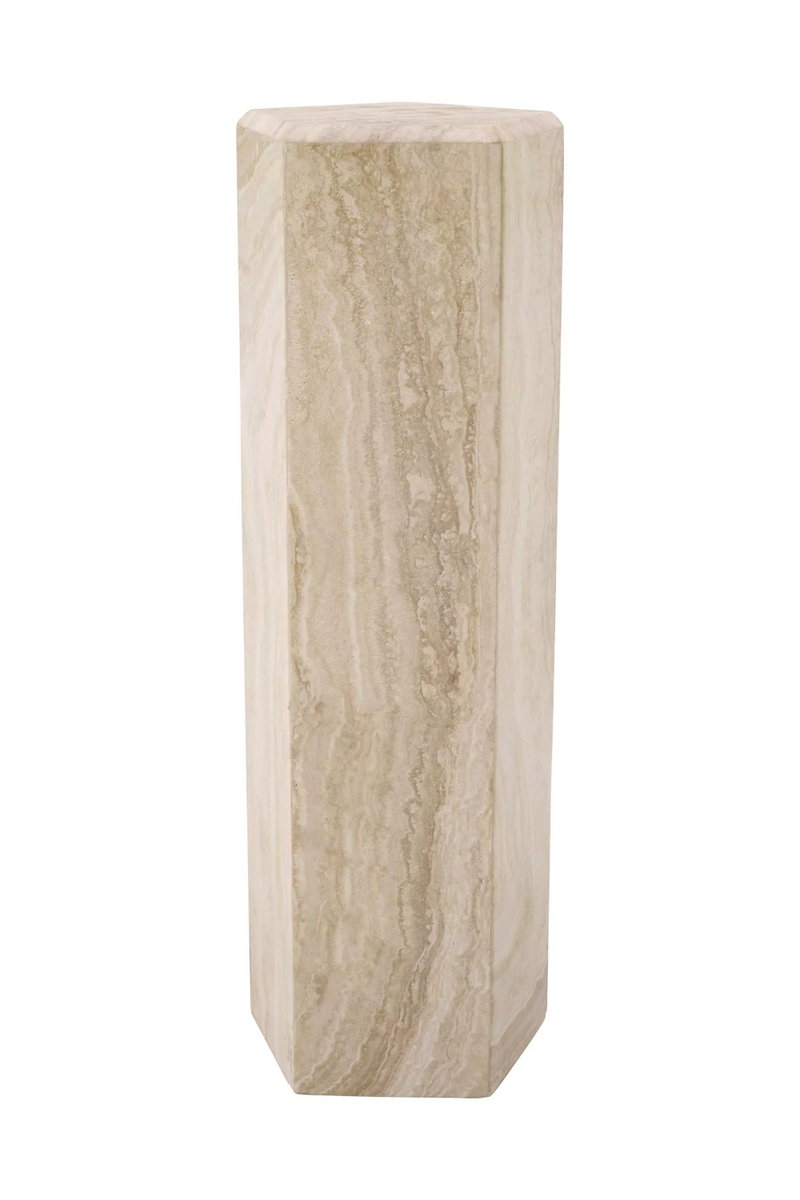 Columna Decorativa en Travertino | Eichholtz Cuneo L | Oroa.es