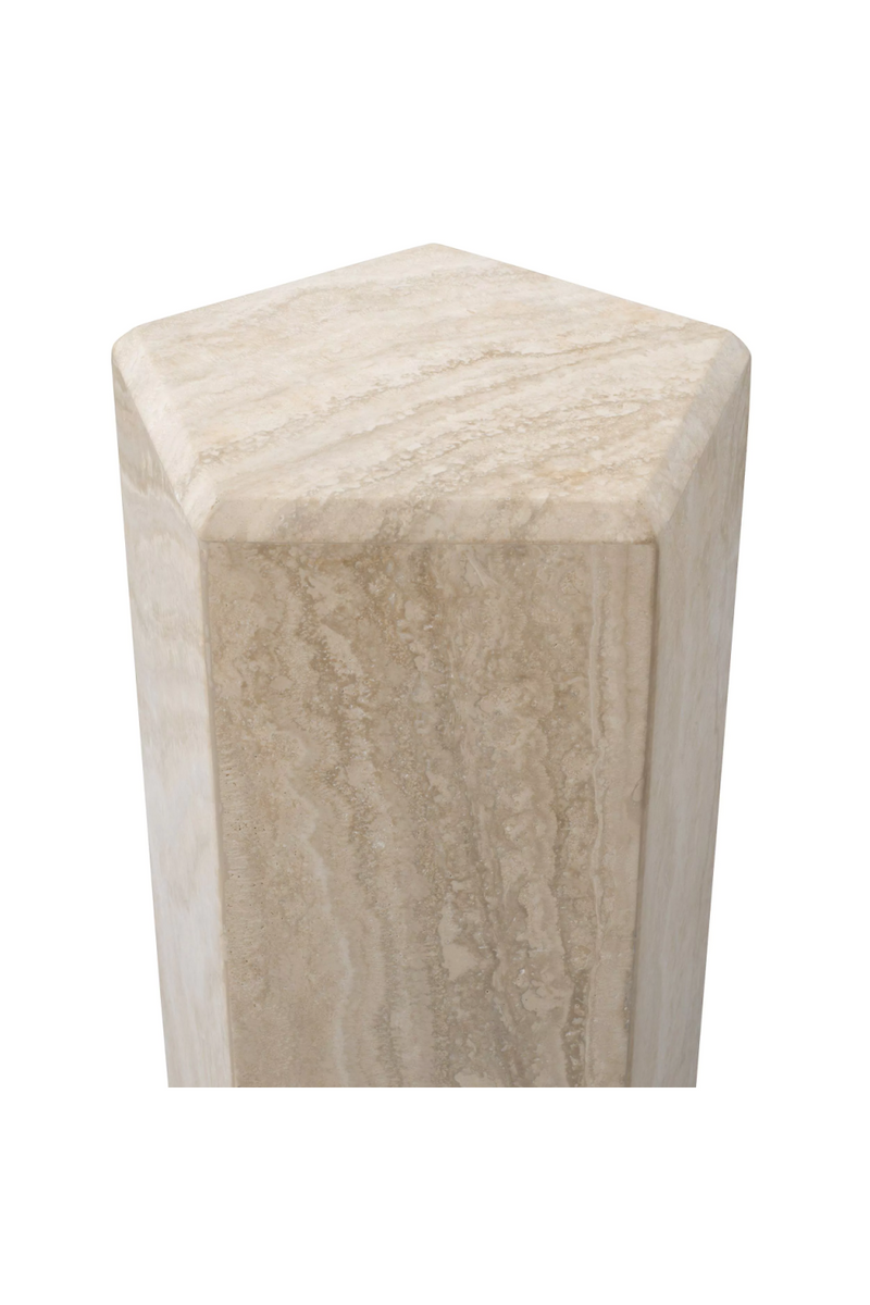 Columna Decorativa en Travertino | Eichholtz Cuneo L | Oroa.es