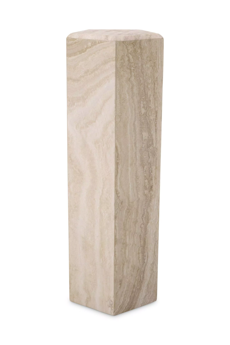 Columna Decorativa en Travertino | Eichholtz Cuneo L | Oroa.es