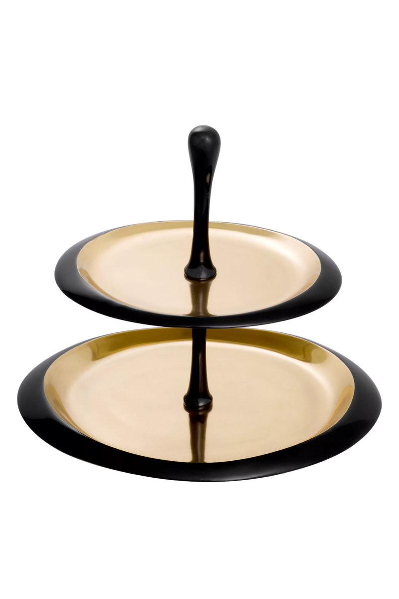 Soporte para Tartas Negro y Dorado | Eichholtz Gitano S | Oroa.es