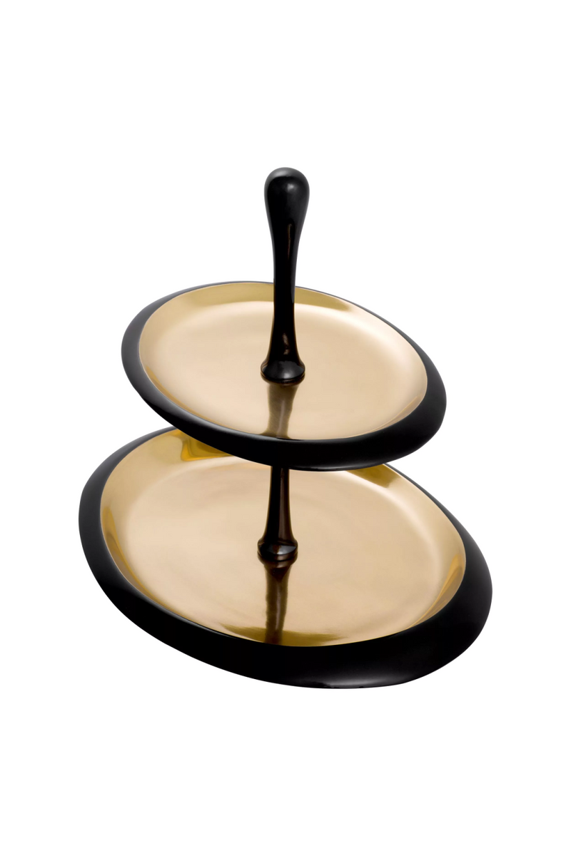 Soporte para Tartas Negro y Dorado | Eichholtz Gitano S | Oroa.es