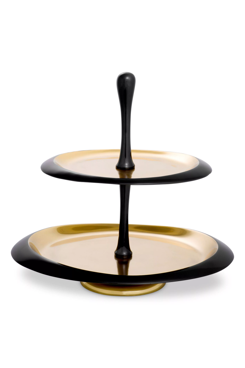 Soporte para Tartas Negro y Dorado | Eichholtz Gitano S | Oroa.es