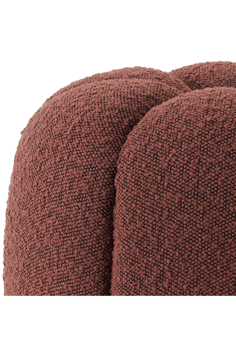 Puff Bouclé Rojizo | Eichholtz Orchanic | Oroa.es