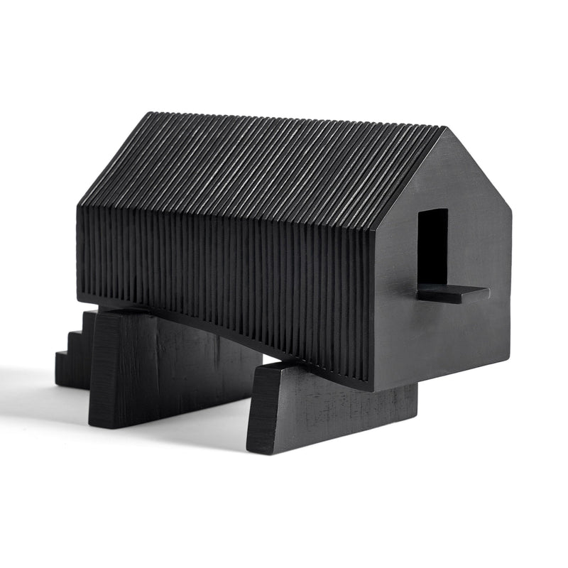 Objeto Decorativo de Caoba Negro | Ethnicraft Stilt House | Oroa.es