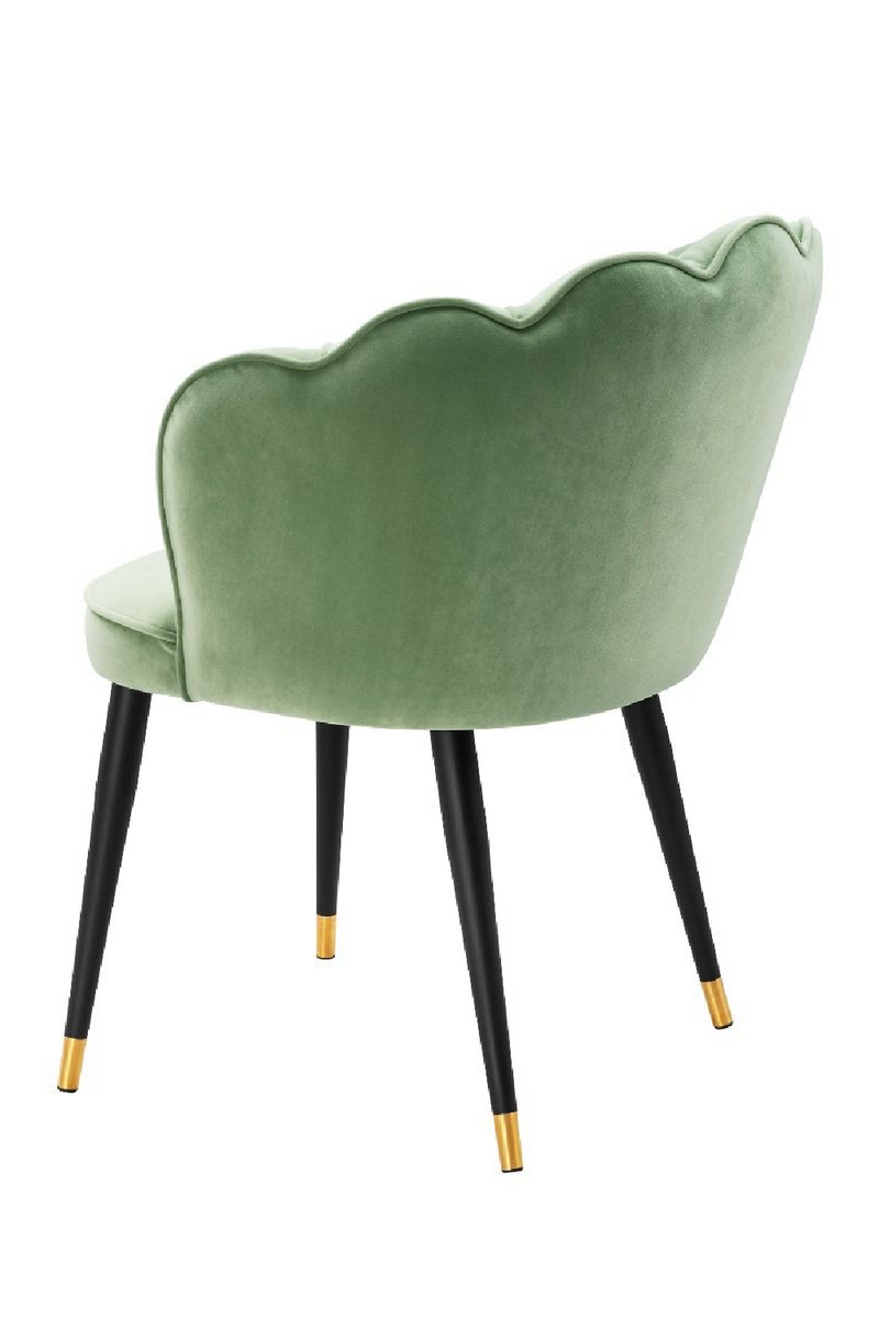 Silla de terciopelo Verde | Eichholtz Bristol | OROA.es