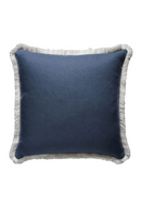Fringed Linen Cushion | Andrew Martin Beagle | OROA 