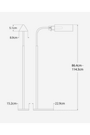 Metal Adjustable Floor Lamp | Andrew Martin Studio | OROA.com