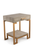 Cream Shagreen Side Table | Andrew Martin Flex | OROA.com